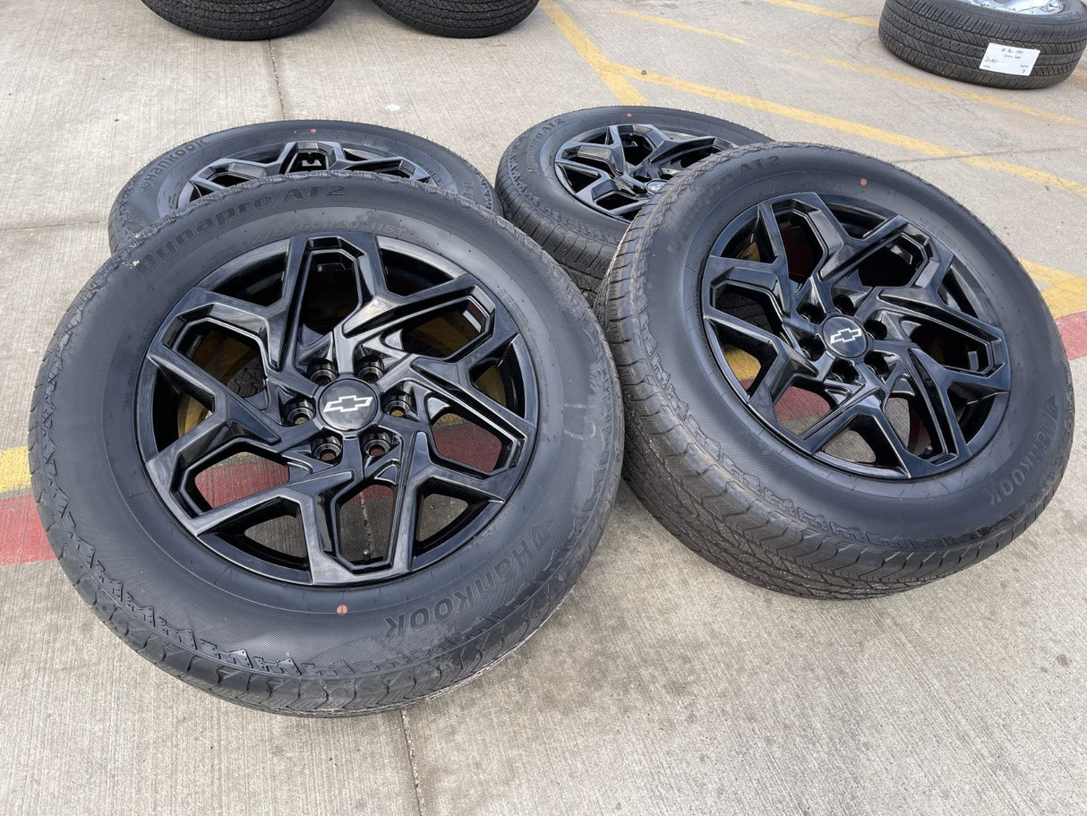 20" GMC Sierra Yukon AT4 Tahoe Silverado 95369 OEM wheels rims HANKOOK NEW 2026 Texas Truck Tire