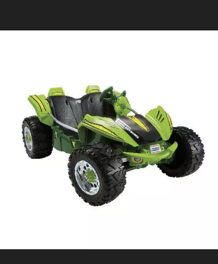 12V Power Wheels Dune Racer Extreme Electric Ride-On Car for Children GREEN Brand New