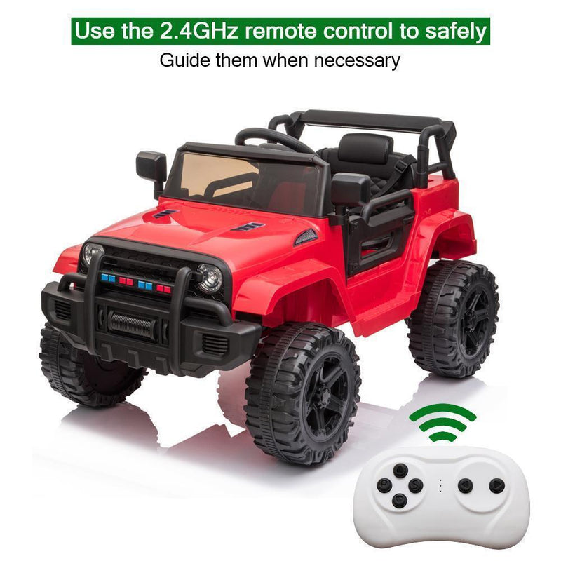 12V Kids Ride On Car Truck with Music, 3 Speeds, and Remote Control - Perfect Gift for Boys and Girls