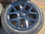 22" Dodge Ram 1500 OEM LIMITED Laramie wheels rims black 2725 2684 GENERAL Texas Truck Tire