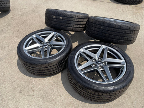 19" Ford Mustang Stealth GT OEM 10595 wheels rims tires 2023 2024 2025 2026 NEW Texas Truck Tire