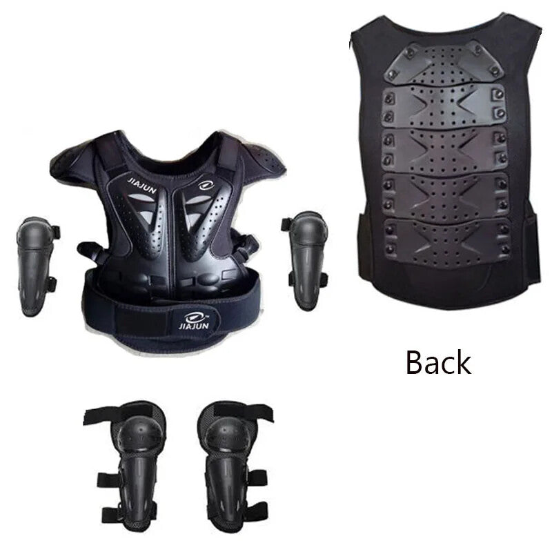 Kids Motocross Body Armor Back Protector Ride-On Horse Toy for Ages 4-15 Years