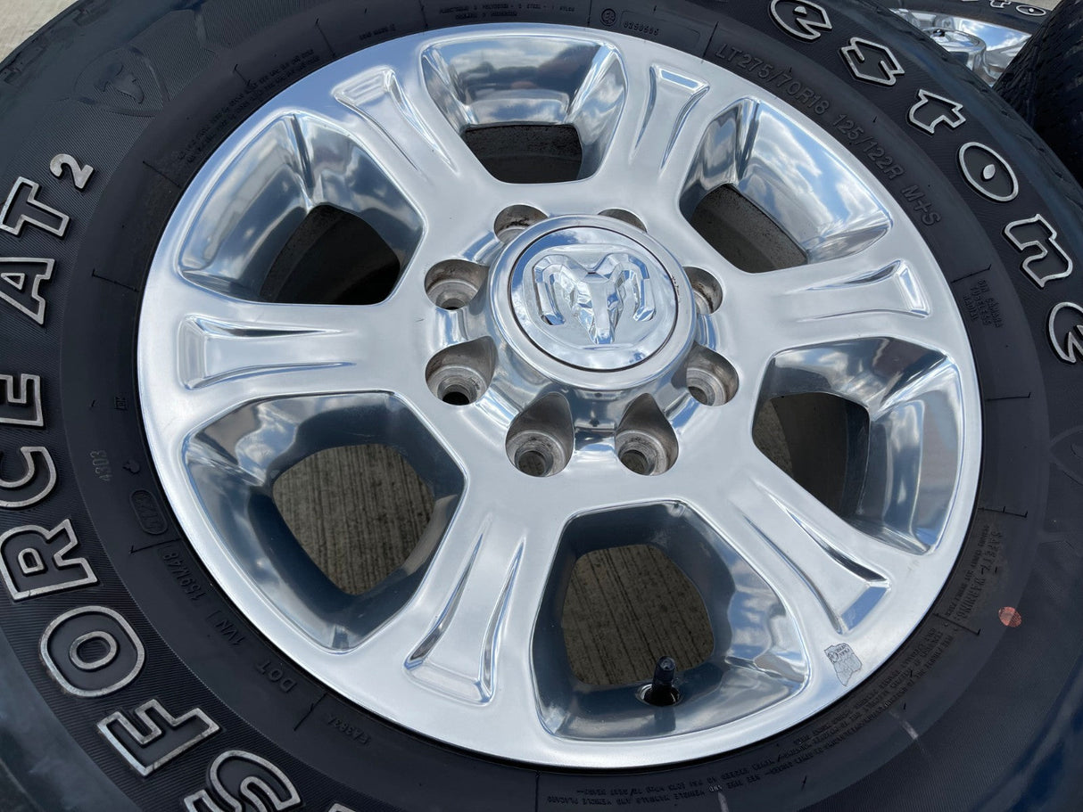 18" Ram 2500 3500 Laramie Power Wagon OEM wheels rims 2692 FIRESTONE DISCOUNTED Texas Truck Tire