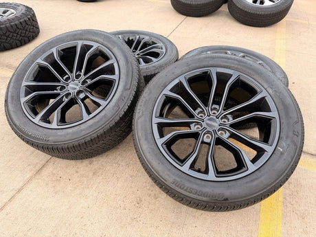 22" Jeep Grand Wagoneer OEM 9279 Obsidian rims wheels RAM 1500 2023 2024 2025 Texas Truck Tire