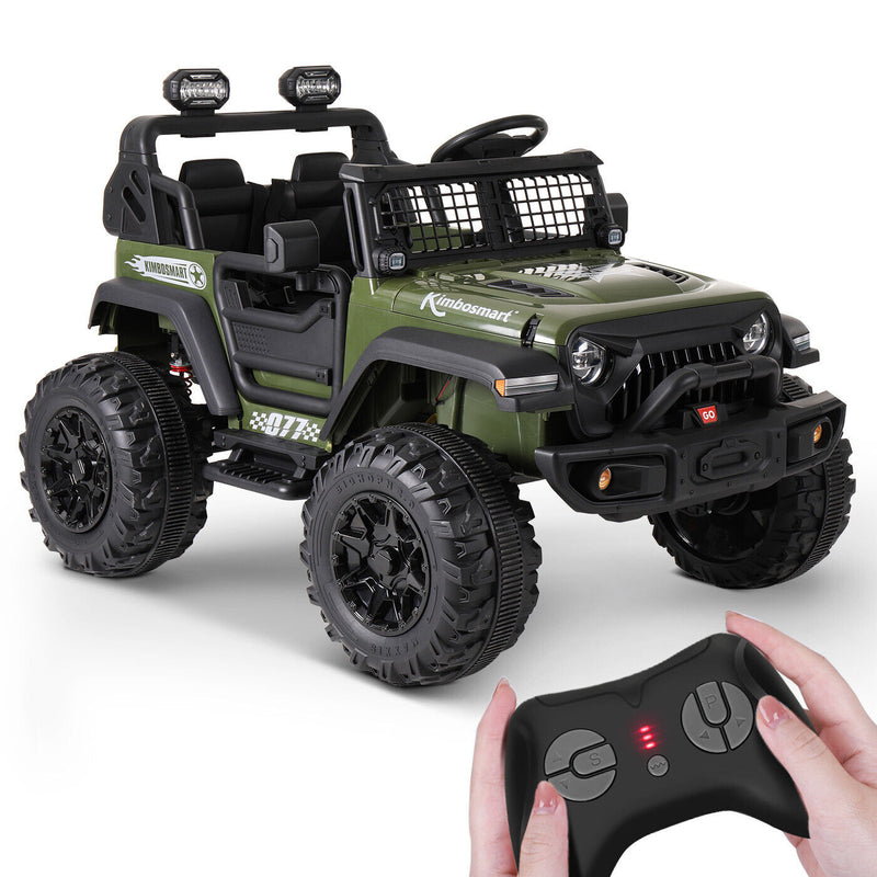 Kimbosmart 24V Electric Battery-Powered Children's Ride-On Vehicle Truck Featuring LED Lights, MP3 Player, and Bluetooth Connectivity