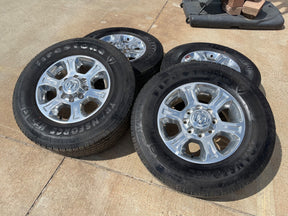 18" Ram 2500 3500 Laramie Power Wagon OEM wheels rims 2692 FIRESTONE H/T2 CLEAN Texas Truck Tire