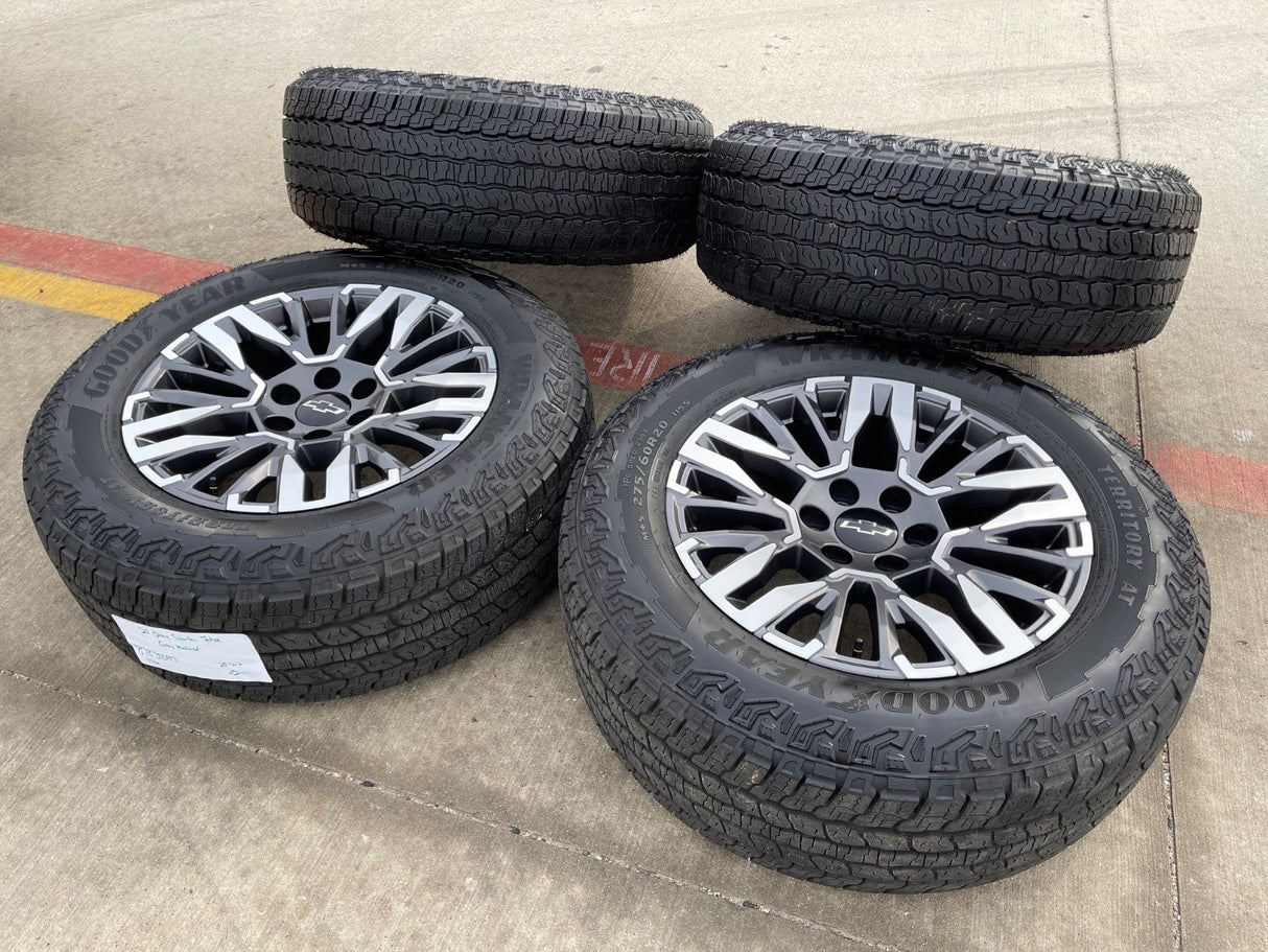 20" Chevy Silverado Z71 GMC Sierra Canyon Colorado OEM wheels rims 2025 2026 Texas Truck Tire