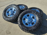 18" Dodge Ram 2500 3500 STEEL chrome OEM 2473 wheels rims TOYO M/T 35" Texas Truck Tire