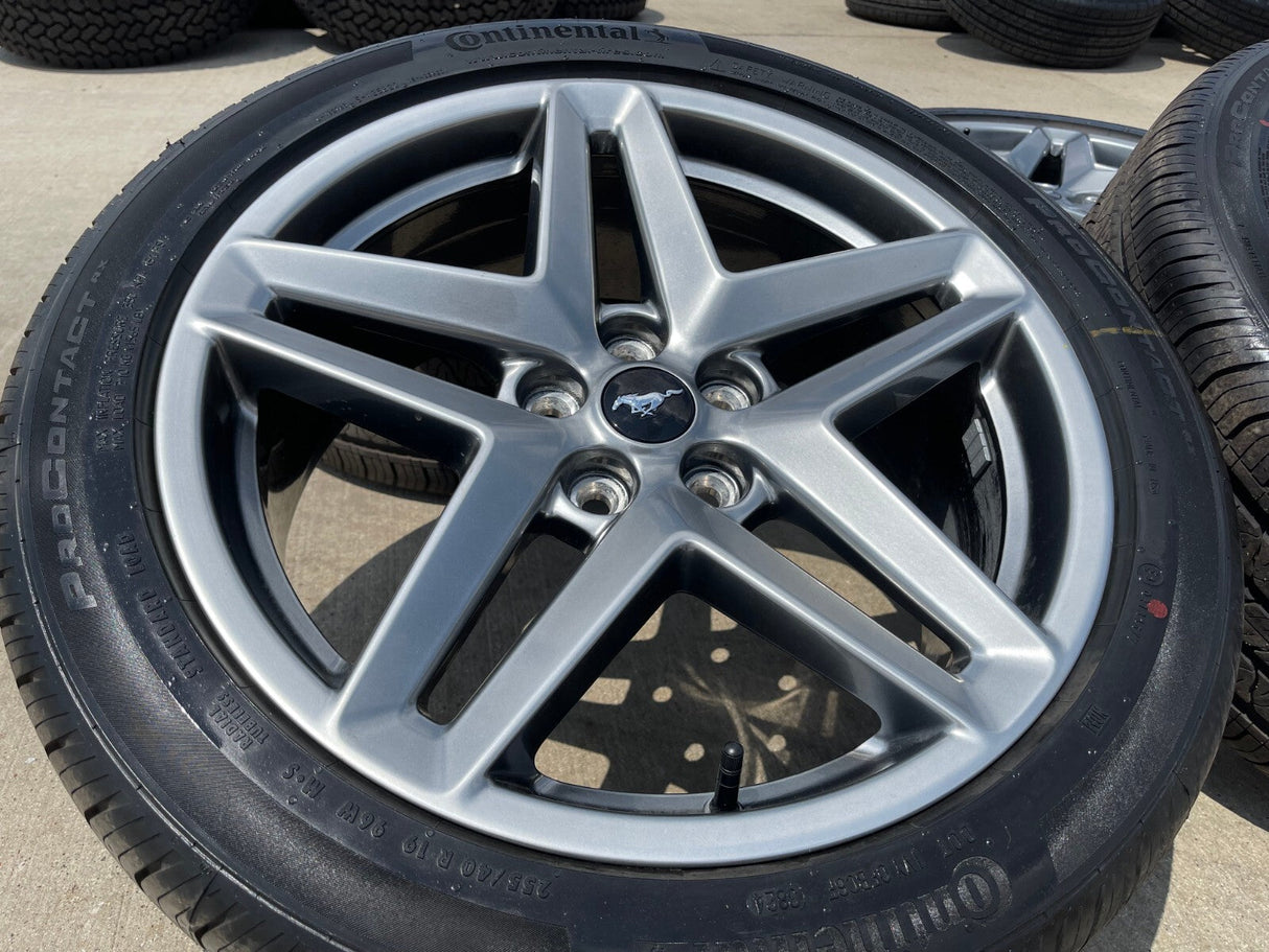 19" Ford Mustang Stealth GT OEM 10595 wheels rims tires 2023 2024 2025 2026 NEW Texas Truck Tire
