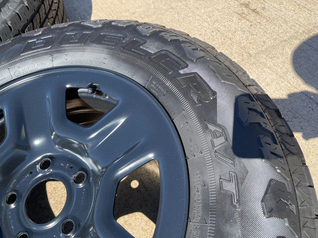 (1) 17" Jeep Gladiator OEM wheel rim 9220 9240 spare Wrangler 2024 2025 2026 NEW Texas Truck Tire