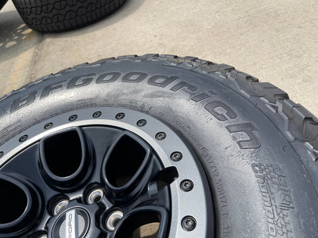 17" Ford F-150 Raptor OEM BEADLOCK rims wheels 10459 95210 BFG KO2 37" tires NEW Texas Truck Tire