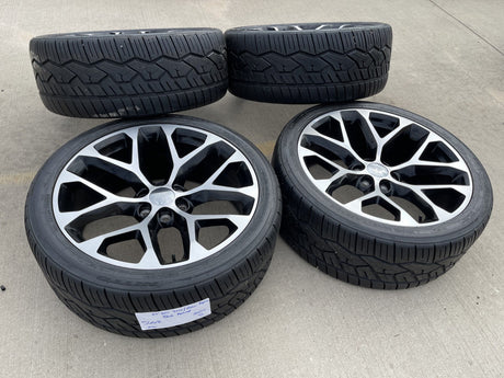 24" GMC Yukon Sierra Chevy Tahoe 1500 OEM replica 5668 wheels rims tires Texas Truck Tire