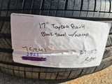 17" Toyota RAV4 OEM wheel rim 75241 Sienna CH-R tire 2020 2021 2022 2023 2024 Texas Truck Tire