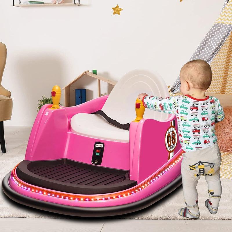 6V Electric Ride-On Bumper Car with Remote Control for Kids and Toddlers