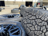 20" Ford F-250 F-350 LARIAT TREMOR OEM 10201 10104 rims wheels GOODYEAR A/T NEW Texas Truck Tire