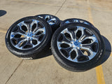 22" Dodge Ram 1500 OEM Laramie rims wheels tires 2685 GOODYEAR NEW Texas Truck Tire