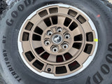 17" Ford Bronco HERITAGE Edition wheels rims BRONZE 2025 2026 GOODYEAR 35" NEW Texas Truck Tire