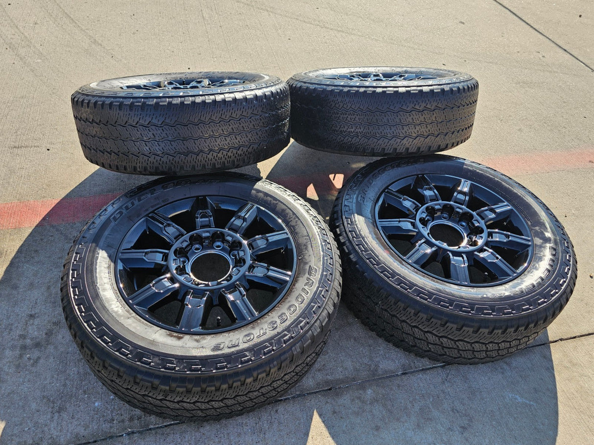 20" GMC Sierra DENALI 2500 3500 OEM 14137 5963 wheels rims Silverado tires A/T Texas Truck Tire