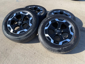 18" Hyundai Santa Fe Cruz OEM wheels rims 52910 Black 2024 2025 2026 TOYO NEW Texas Truck Tire