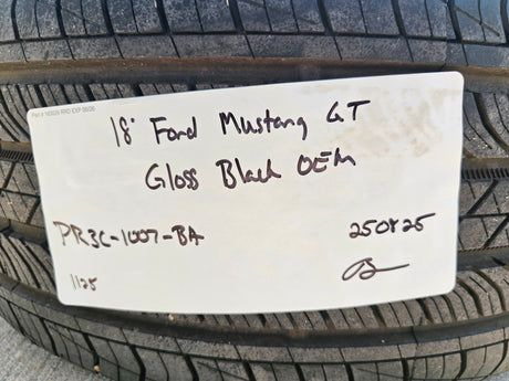 18" Ford Mustang GT OEM BLACK wheels rims PR3C-1007-BA tires 2024 2025 2026 NEW Texas Truck Tire