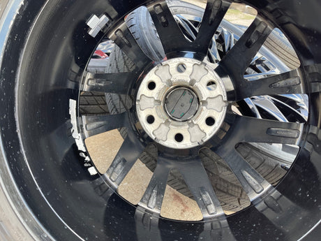 22" GMC Yukon Sierra Escalade OEM 95027 4875 wheels rims BLACK 2024 2025 2026 Texas Truck Tire