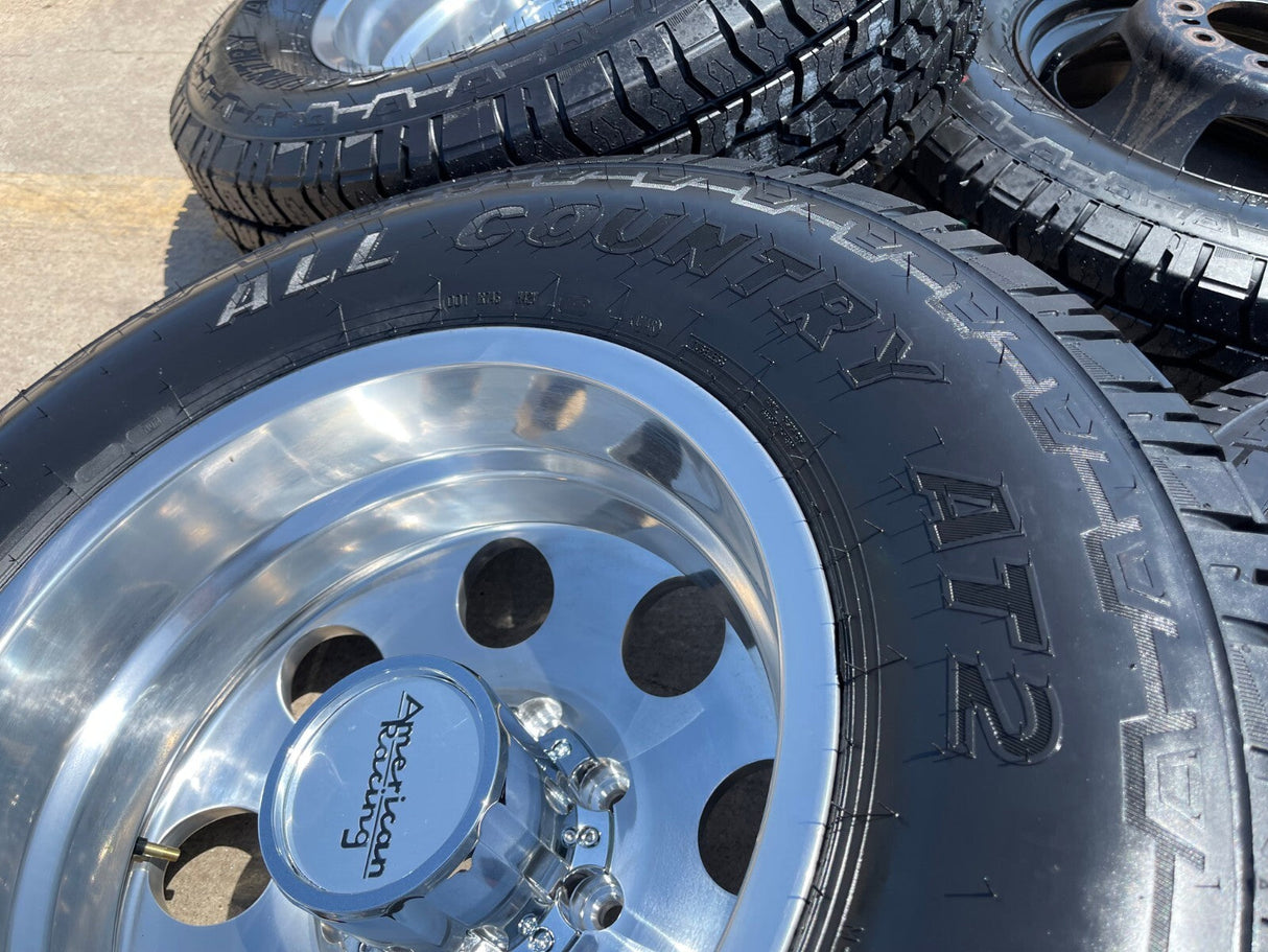 17" American Racing AR204 Dodge Ram 3500 DUALLY OEM wheels rims 8x165 8x6.5 NEW Texas Truck Tire