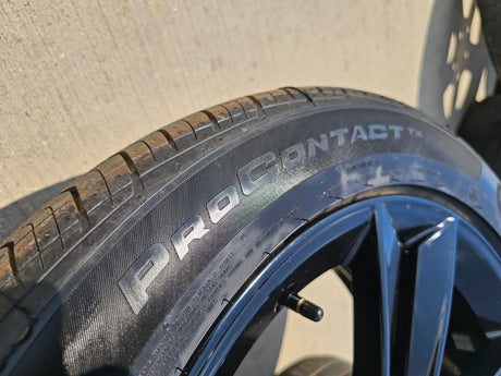 18" Ford Mustang GT OEM BLACK wheels rims PR3C-1007-BA tires 2024 2025 2026 NEW Texas Truck Tire