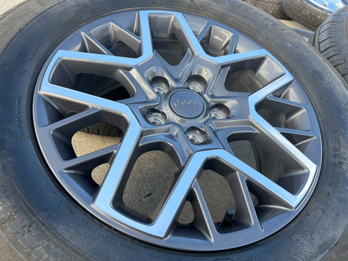 18" Jeep Grand Cherokee OEM wheels rims 9331 Wrangler Gladiator NEW MICHELIN Texas Truck Tire