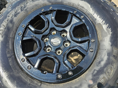 17" Ford Bronco SASQUATCH wheels rims BEADLOCK 10388 Ranger tires BFG KO2 A/T Texas Truck Tire
