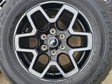 18" Ford Bronco wheels rims tires black 95213 Ranger tires BRIDGESTONE DUELER AT Texas Truck Tire