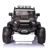 24V Electric Ride-On Truck for Kids with Remote Control, MP3 Player, LED Lights, and 3 Speeds - Seats 2