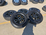 18" Jeep Wrangler SMOKY MOUNTAIN Black OEM 9198 wheels rims tires Texas Truck Tire