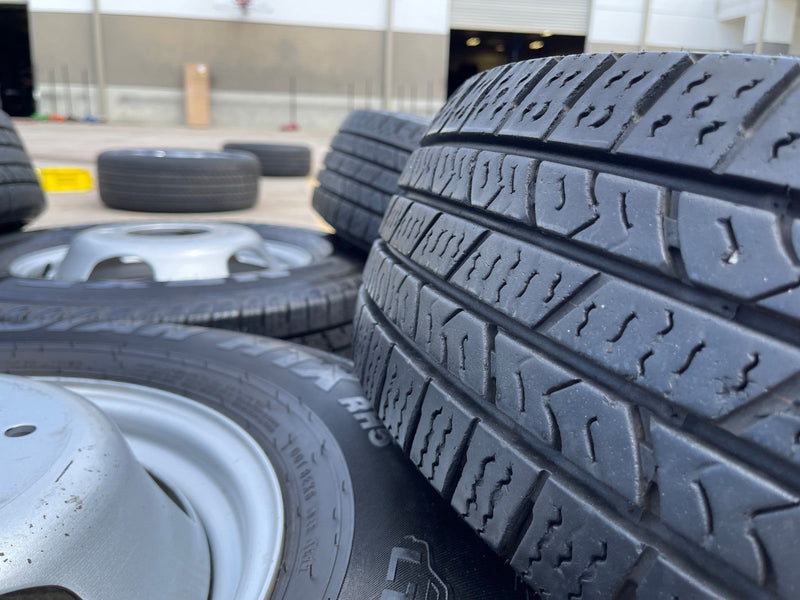 17" Dodge Ram 3500 Dually 8x200 wheels rims 2703 2704 OEM NEXEN tires Texas Truck Tire