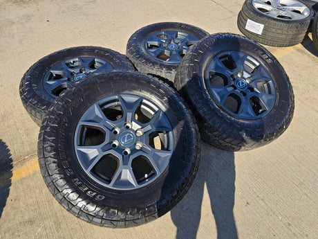 18" Lexus GX550 OEM wheels rims Toyota Land Cruiser Tundra Sequoia TOYO A/T3 Texas Truck Tire