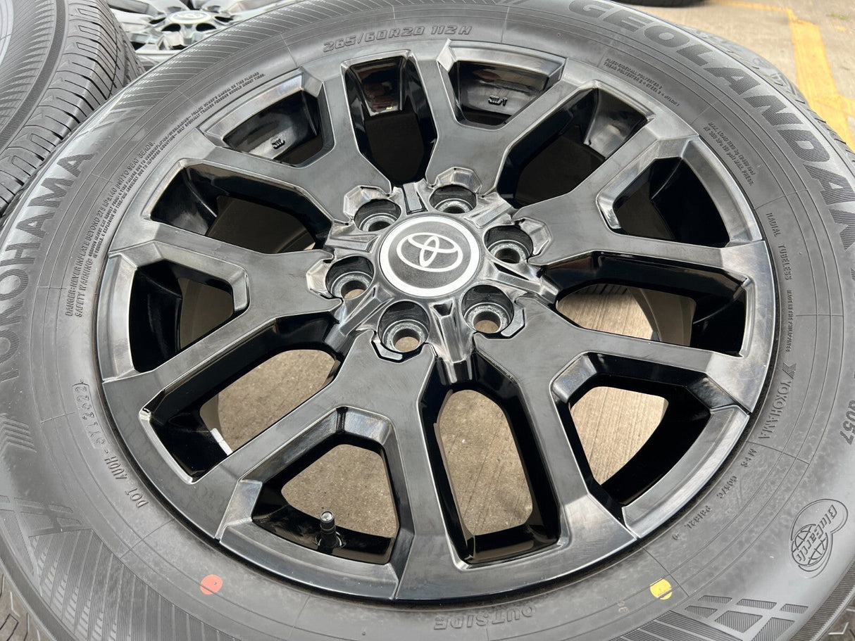 20" Toyota Tundra TRD OEM wheels rims 95359 75277 black Sequoia 2025 2026 NEW Texas Truck Tire