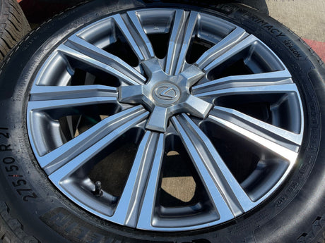 21" Lexus LX570 Toyota Land Cruiser OEM 74341 wheels rims 5x150 MICHELIN NEW Texas Truck Tire