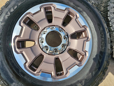 20" Ford F-250 F-350 OEM 10487 LIMITED KING RANCH tan wheels rims GOODYEAR Texas Truck Tire