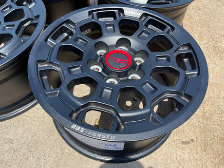 18" Toyota Tundra TRD BBS FORGED OEM black 95458 wheels rims Sequoia NEW Texas Truck Tire