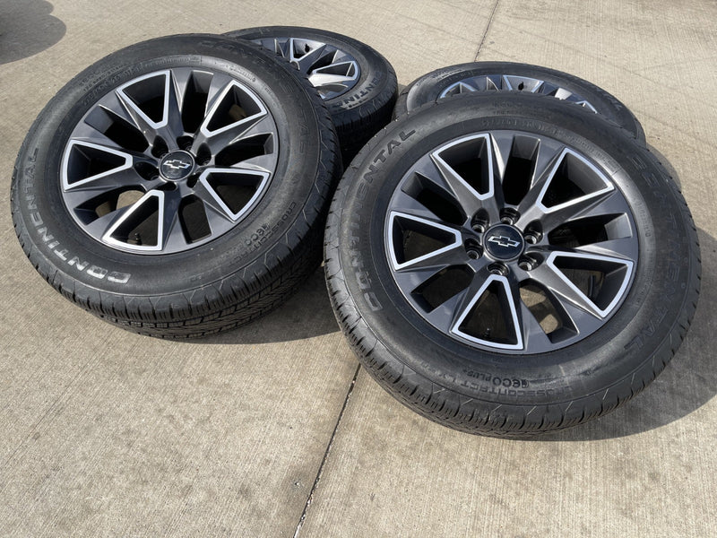 20" Chevy Tahoe Silverado OEM 5919 wheels rims GMC Yukon tires CONTINENTAL NEW Texas Truck Tire