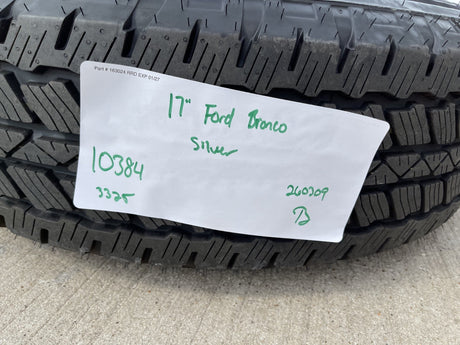 17" Ford Bronco wheel rim tire SPARE 10384 OEM Ranger 2023 2024 2025 2026 NEW Texas Truck Tire