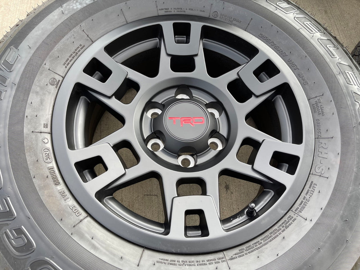 17" Toyota Tacoma 4Runner OEM wheels rims black 75167 TRD FJ DUELER A/T NEW Texas Truck Tire