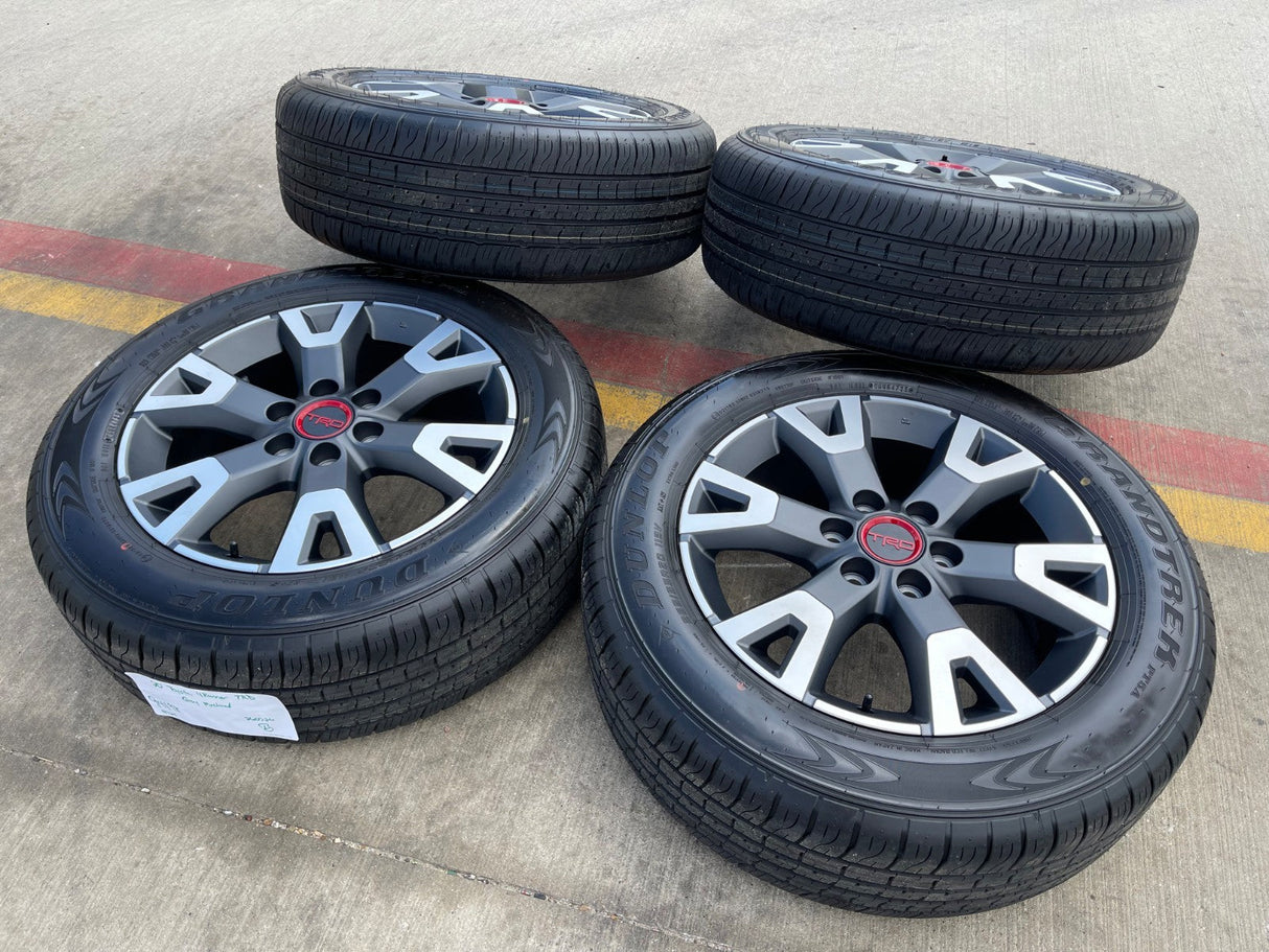 20" Toyota 4Runner TRD OEM 94198 wheels rims Tundra Sequoia 2025 2026 DUNLOP NEW Texas Truck Tire