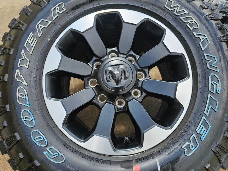 17" Ram 2500 3500 Laramie Power Wagon OEM wheels rims 2599 tires 2024 2025 NEW Texas Truck Tire
