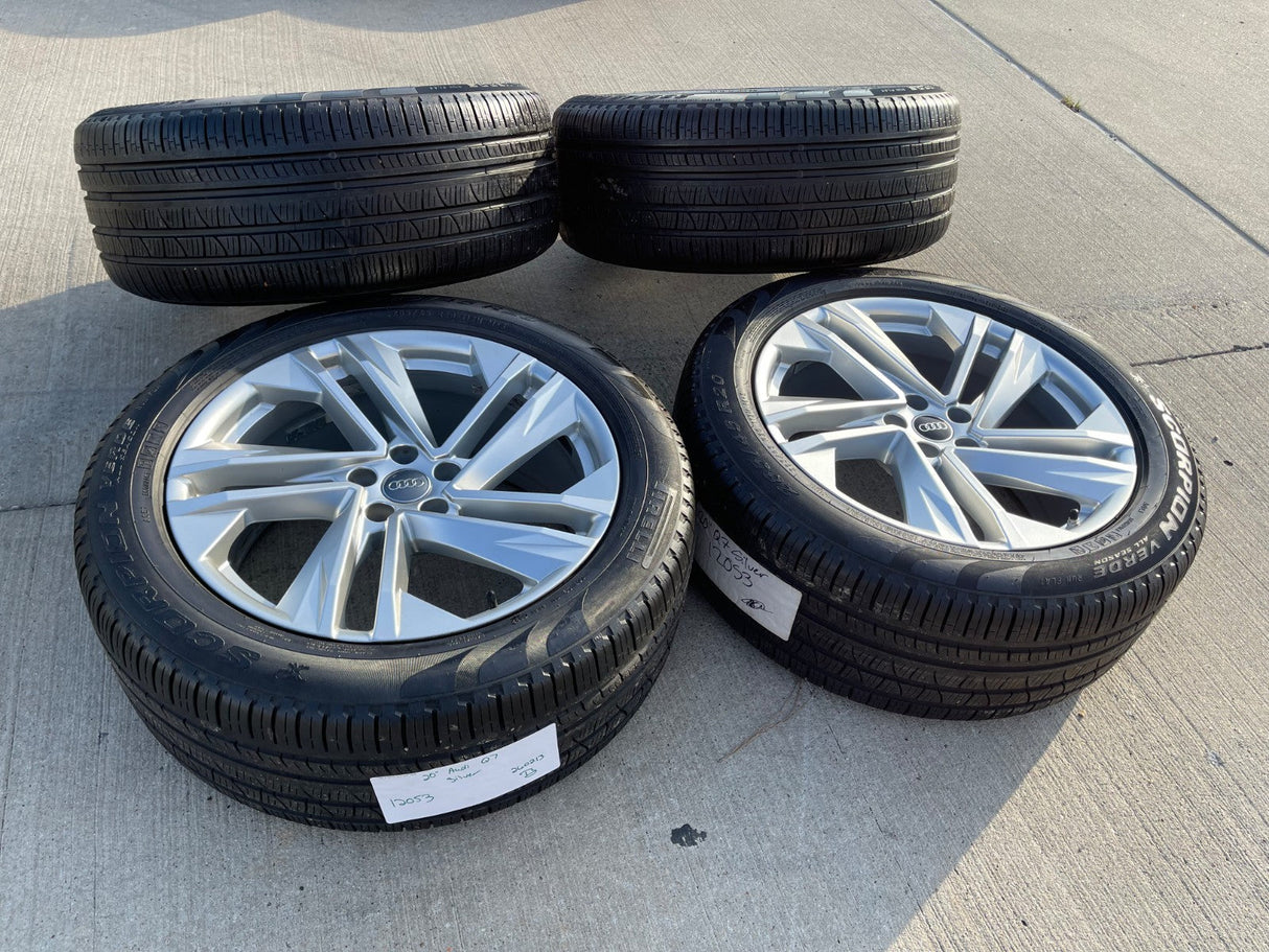20" Audi Q7 OEM wheels rims Q8 RS S VW Atlas 12053 tires 2022 2023 2024 2025 Texas Truck Tire