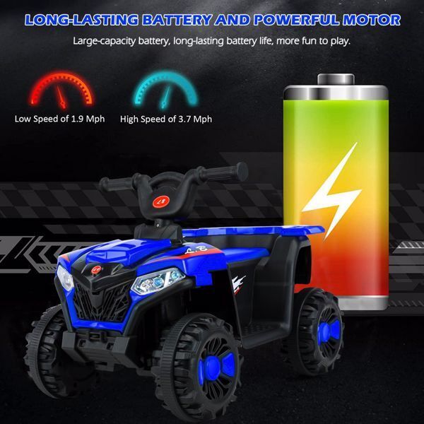 Electric Kids ATV with Forward/Reverse Switch and 4-Wheel Beach Buggy Design