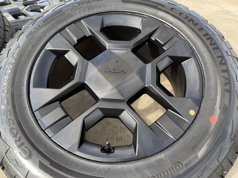 18" Kia Telluride X-PRO OEM wheels rims Sorento Sedona CONTINENTAL 2026 2027 NEW Texas Truck Tire