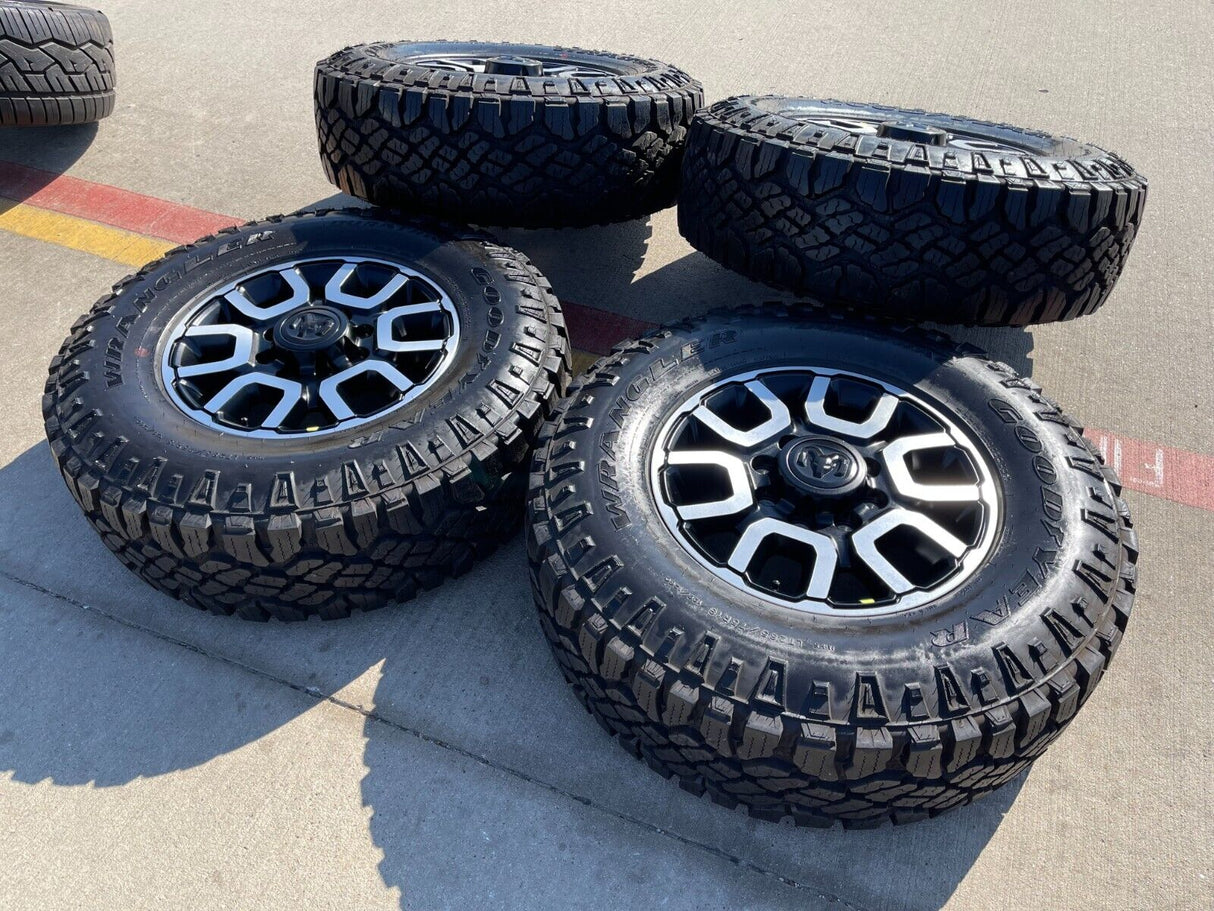 18" Ram 2500 3500 LARAMIE OEM wheels rims 2694 tires 2023 2024 2025 NEW Texas Truck Tire