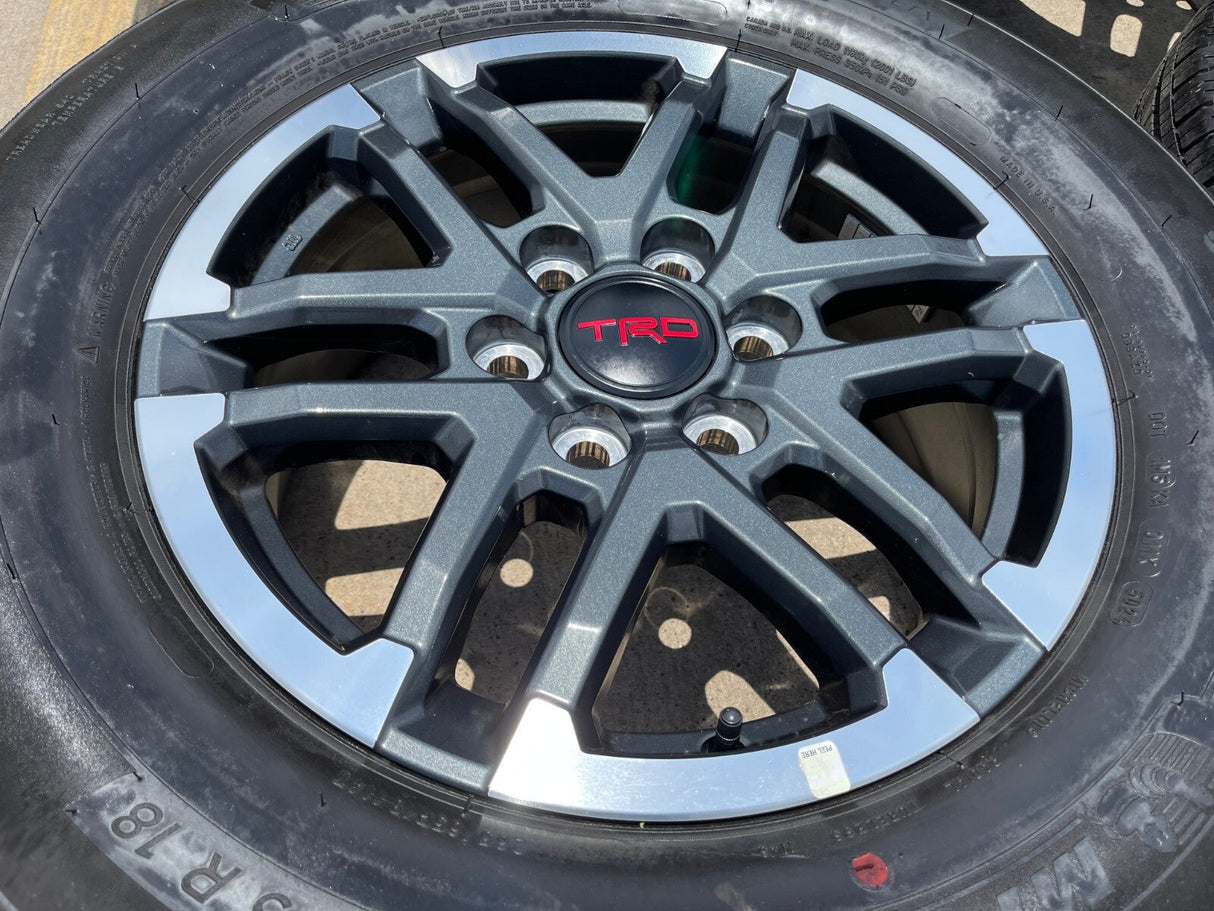 18" Toyota Tacoma 4Runner TRD OEM 10641 wheels rims 2024 2025 2026 NEW Texas Truck Tire