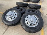 17" Dodge Ram 3500 Dually Laramie 8x200 wheels rims 2701 2702 OEM GOODYEAR Texas Truck Tire