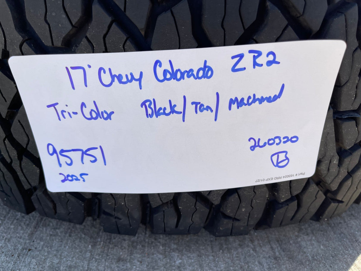 17" Chevy Silverado ZR2 OEM 95751 Beadlock wheels rims Colorado Sierra NEW Texas Truck Tire